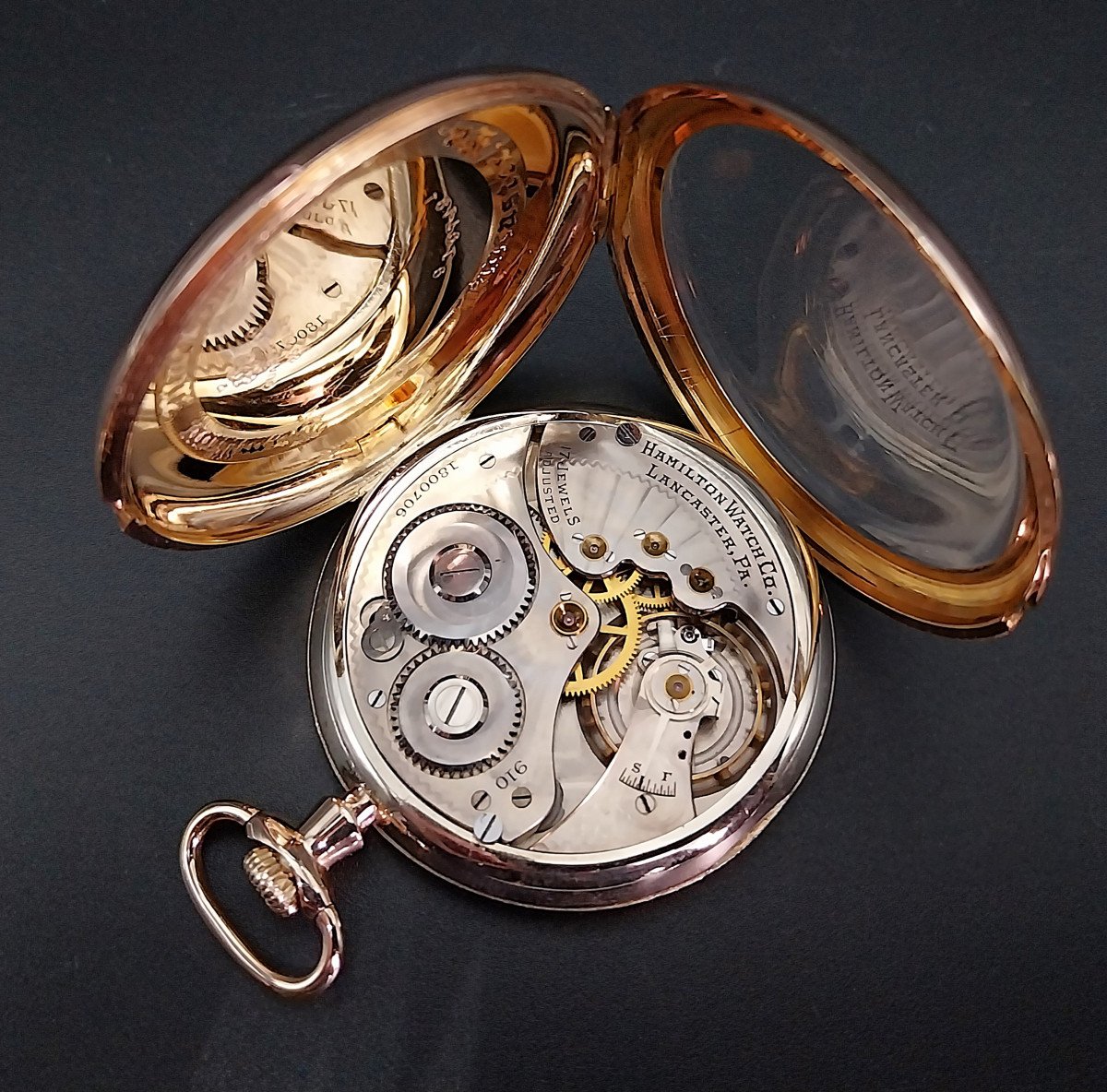 American Pocket Watch Hamilton Watch Co, 1921.-photo-4