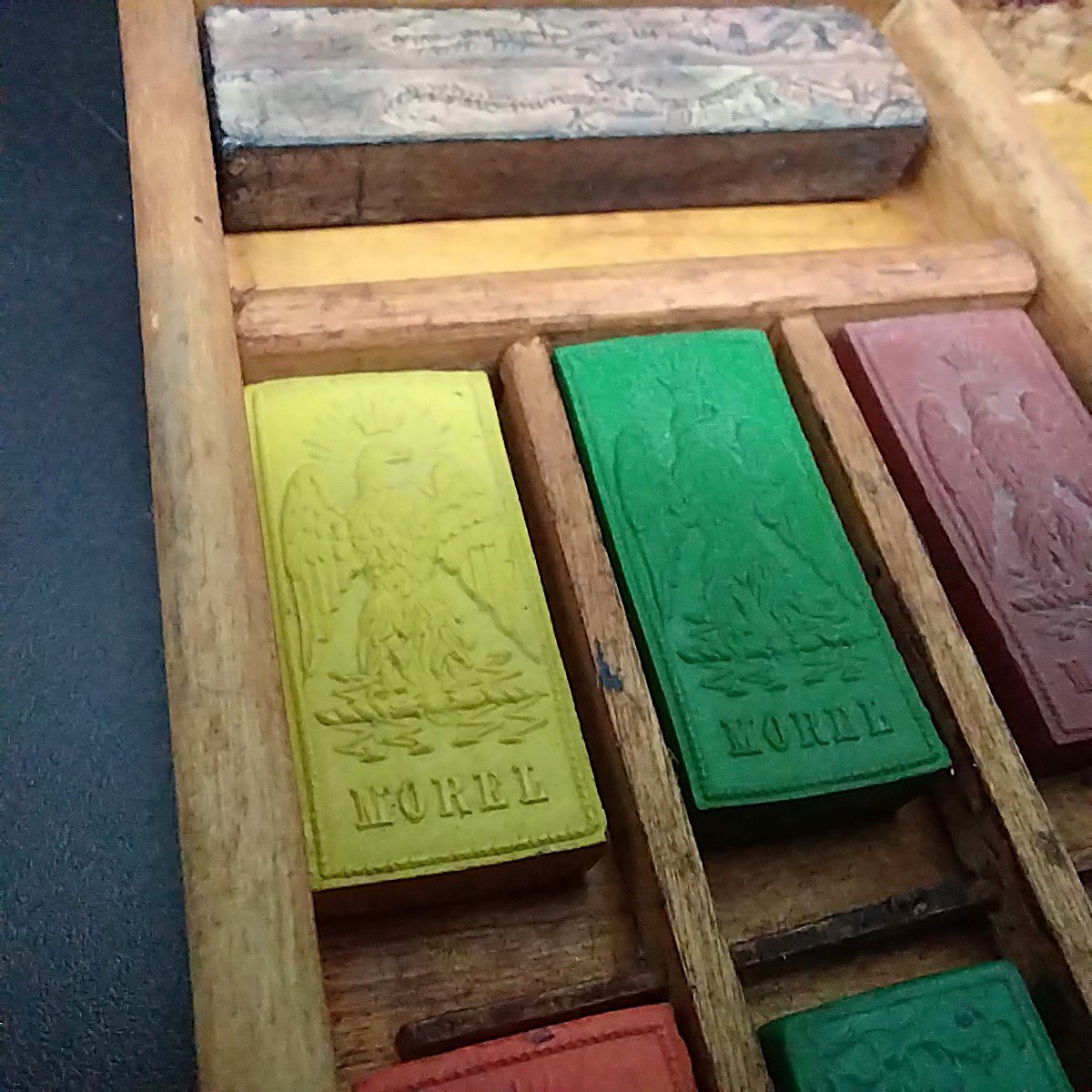 Antique Artists Watercolor Paint Box, 19th Century, Napoleon III-photo-4