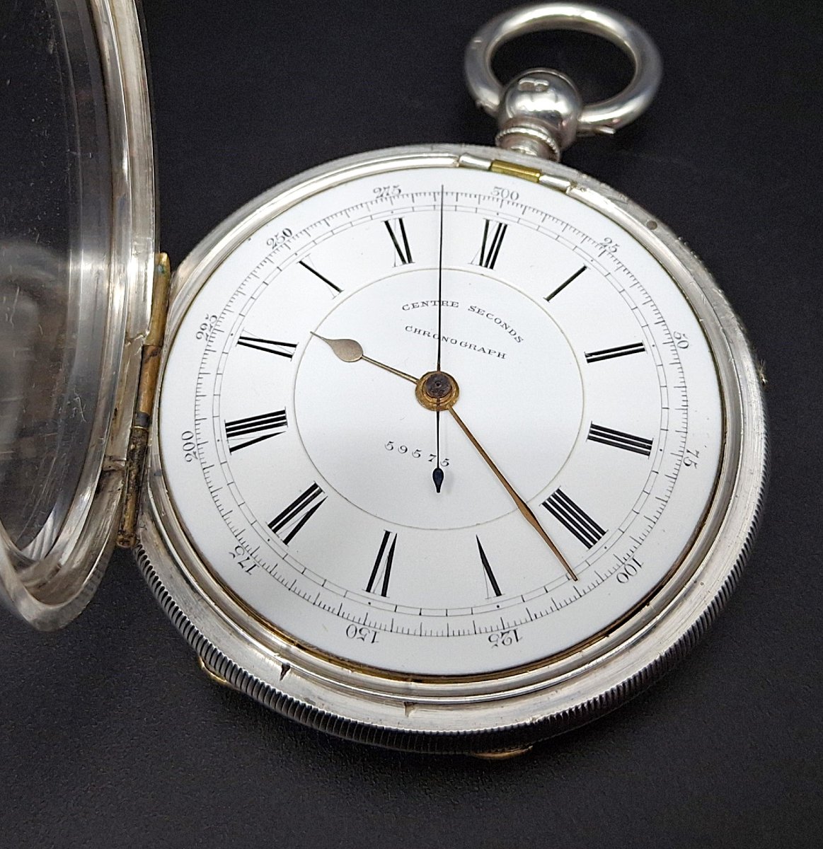Pocket Watch  "robert Davies & Son" With Centre Seconds Chronograph. 1884-photo-2
