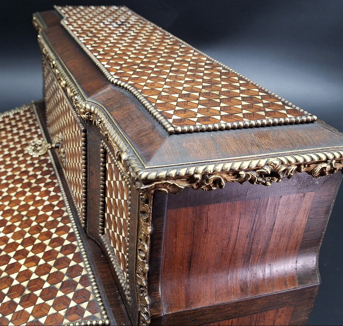 Ecritoire de voyage, Marqueterie, Napoleon III-photo-4