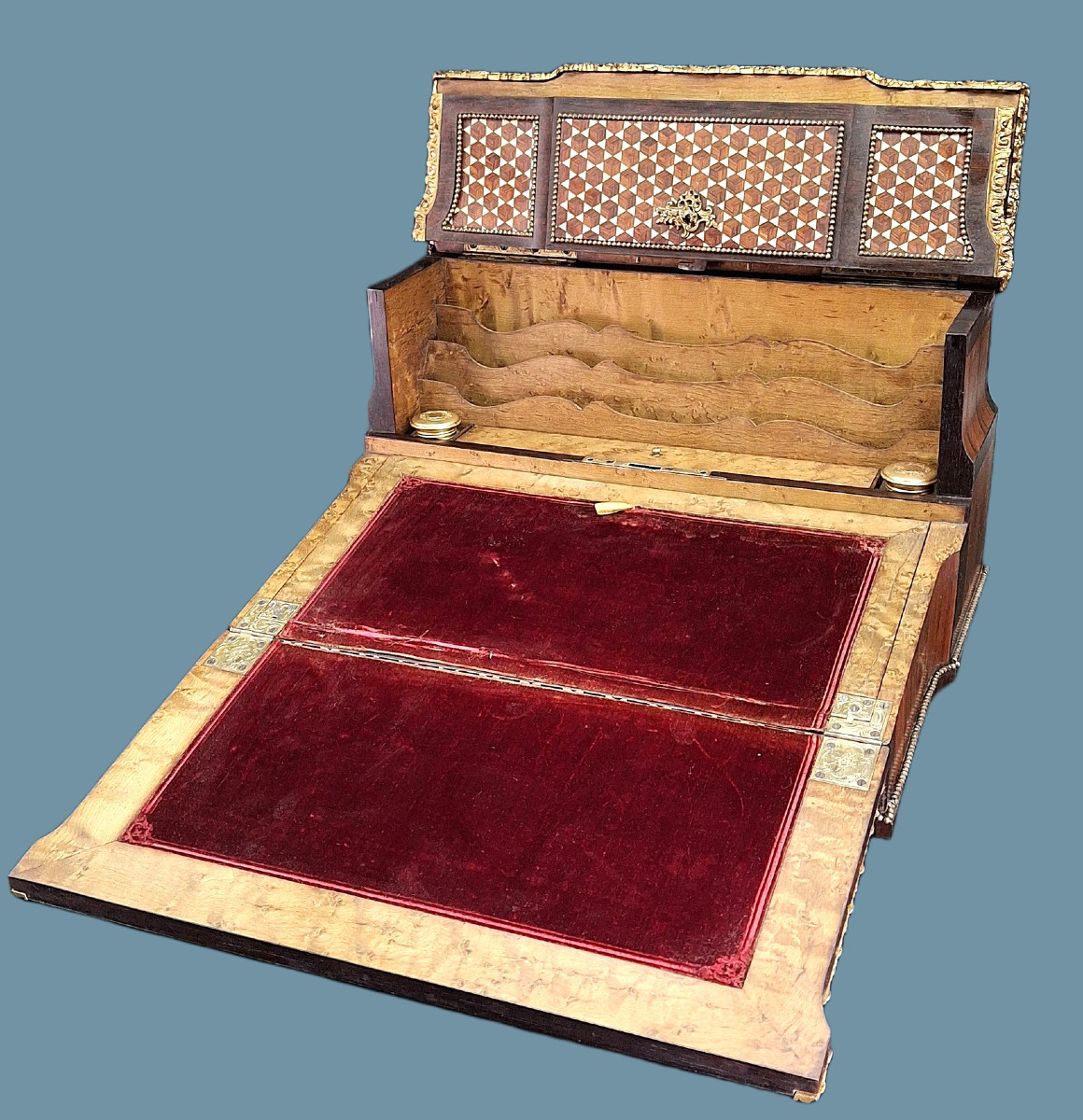Ecritoire de voyage, Marqueterie, Napoleon III-photo-8