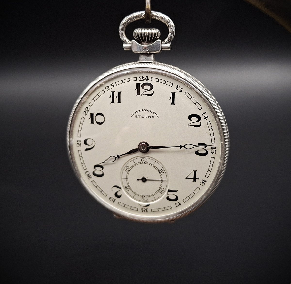 Eterna Chronometre Pocket Watch , 1930-photo-3