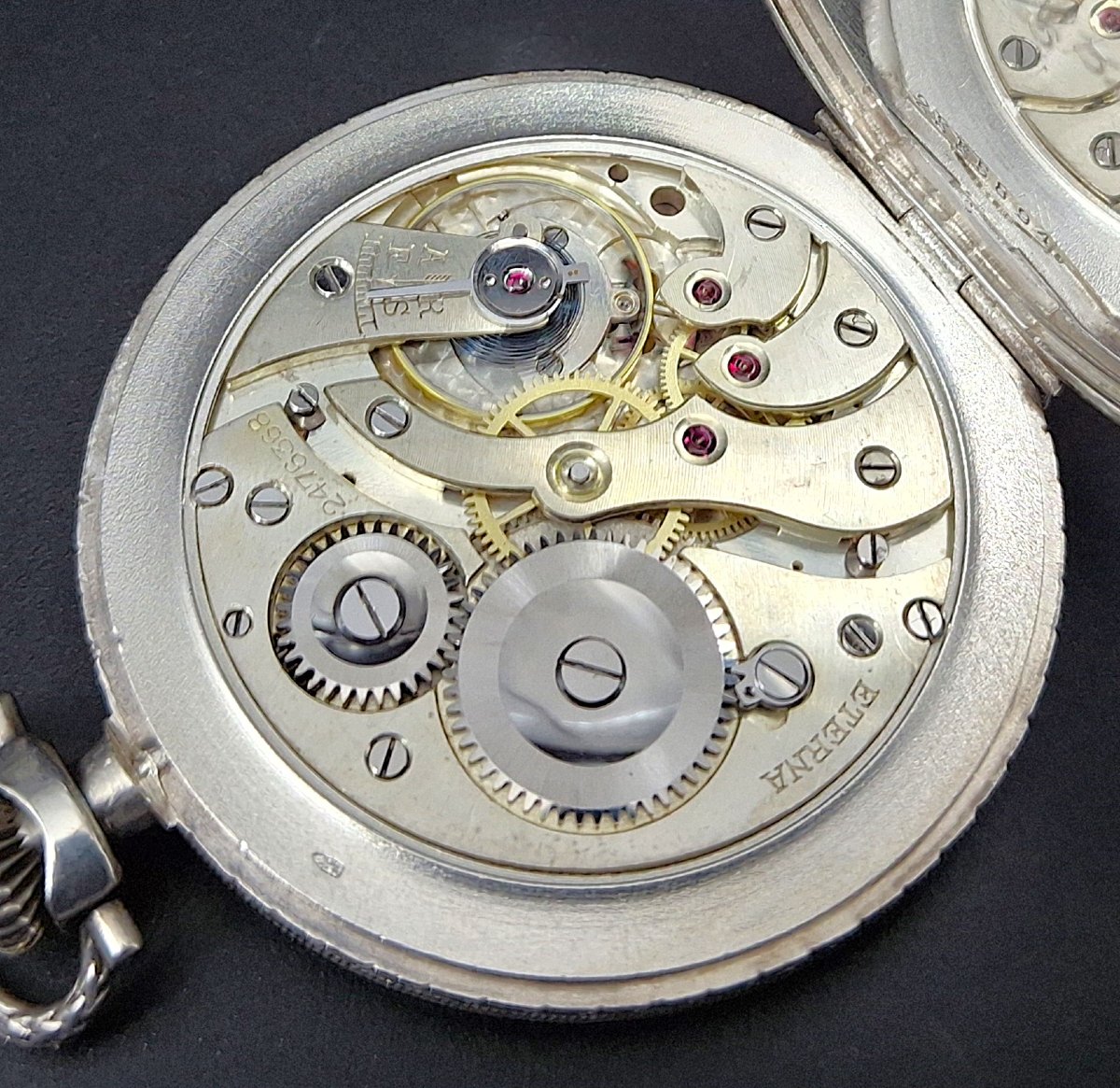 Eterna Chronometre Pocket Watch , 1930-photo-4