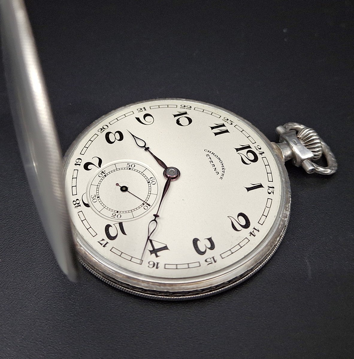 Eterna Chronometre Pocket Watch , 1930-photo-6