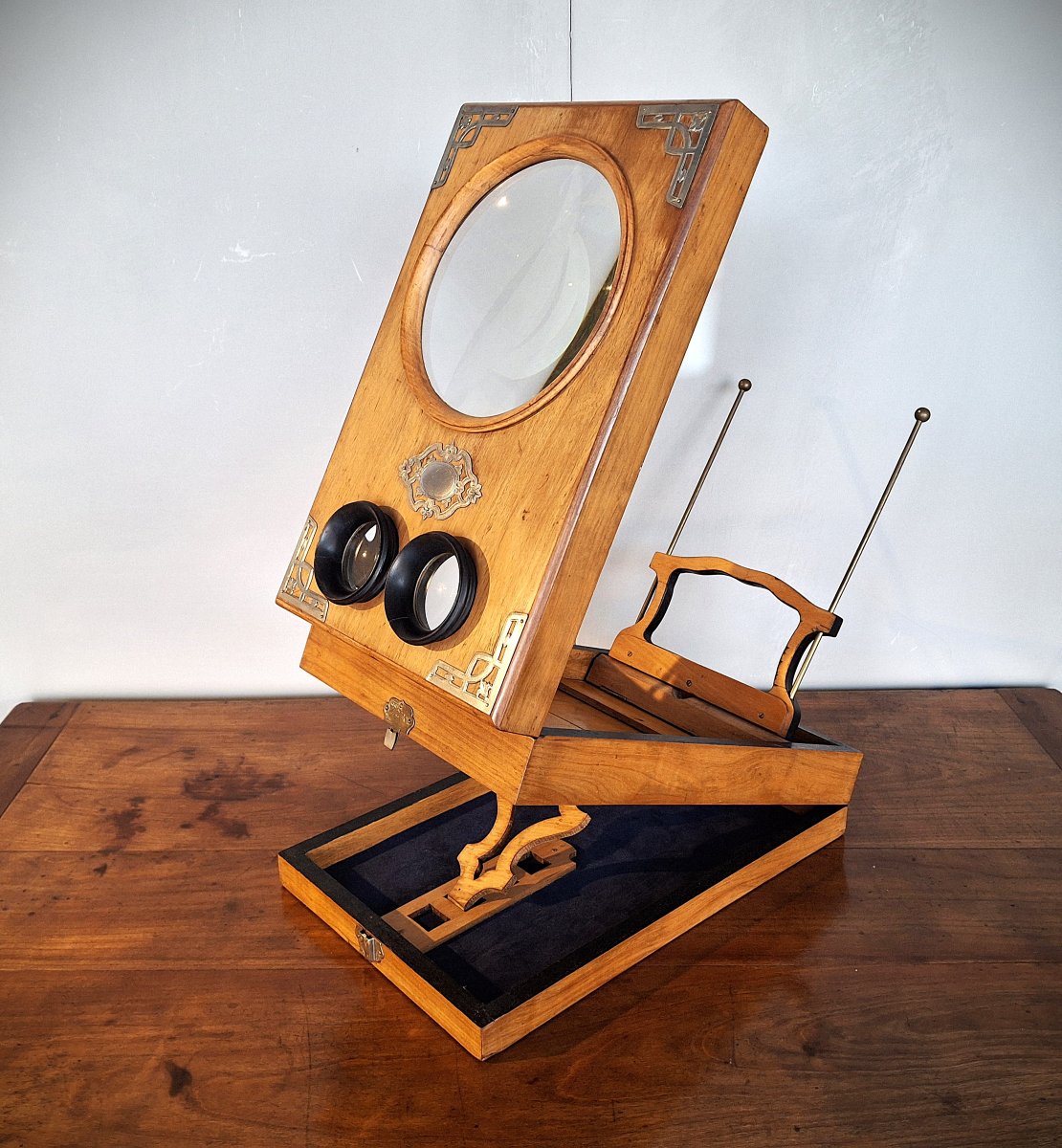 Grande Loupe, Visionneuse, Graphoscope, 19ème Siècle -photo-3