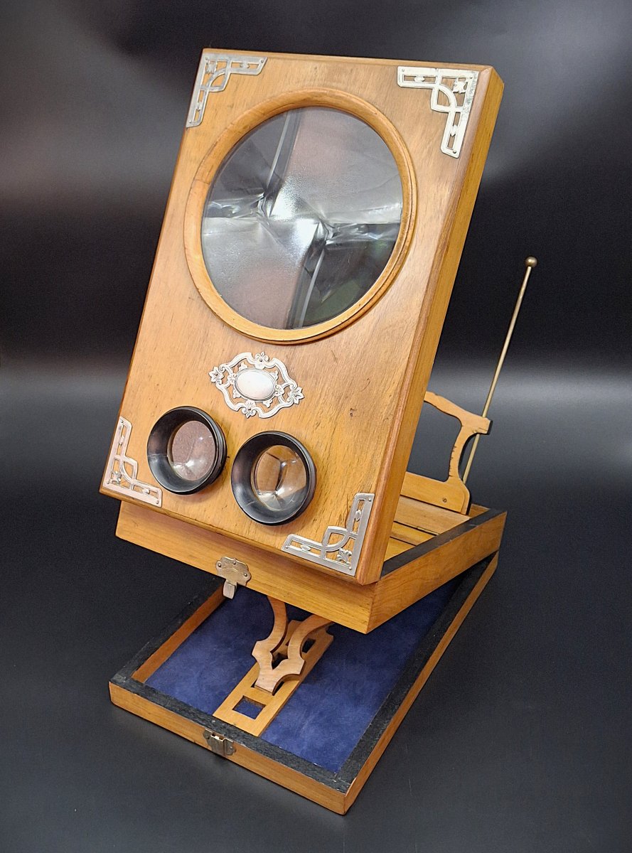 Grande Loupe, Visionneuse, Graphoscope, 19ème Siècle -photo-5