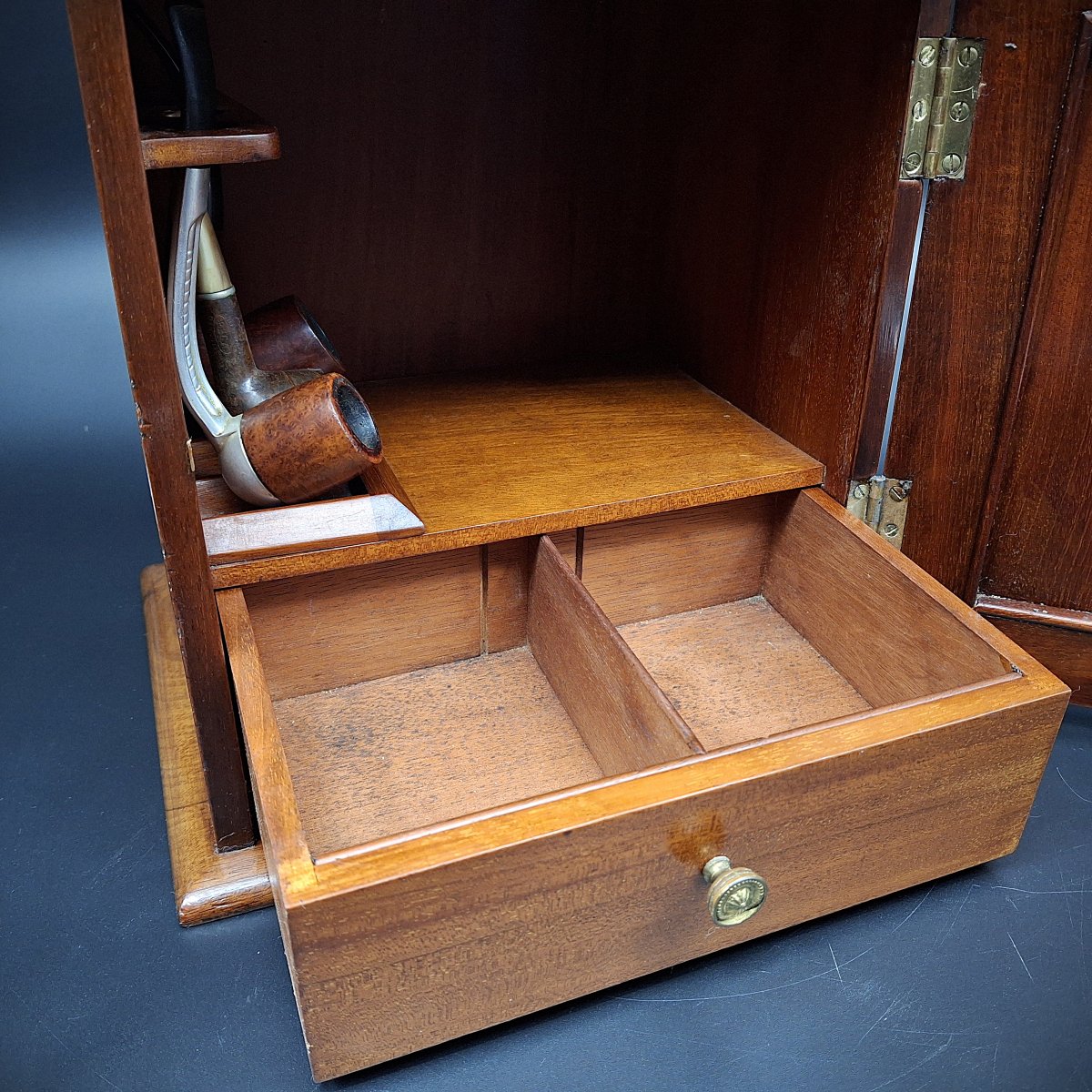 Antique Pipe Holder, Smoking Box-photo-7