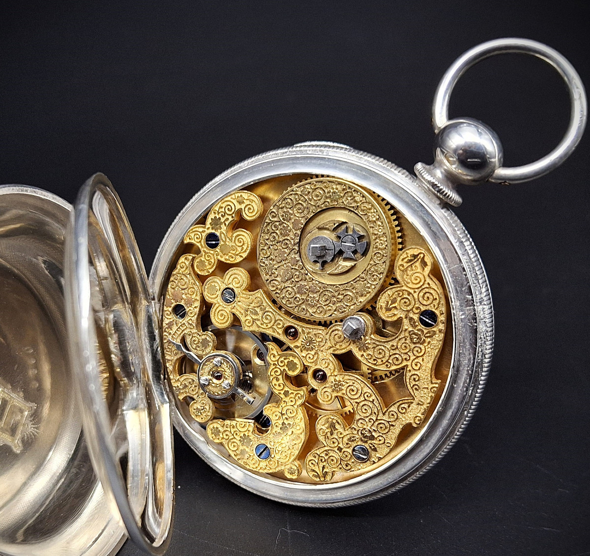 Rare Montre gousset Diablotine duplex, Seconde foudroyante, 1870 **PRIX RÉDUIT** 