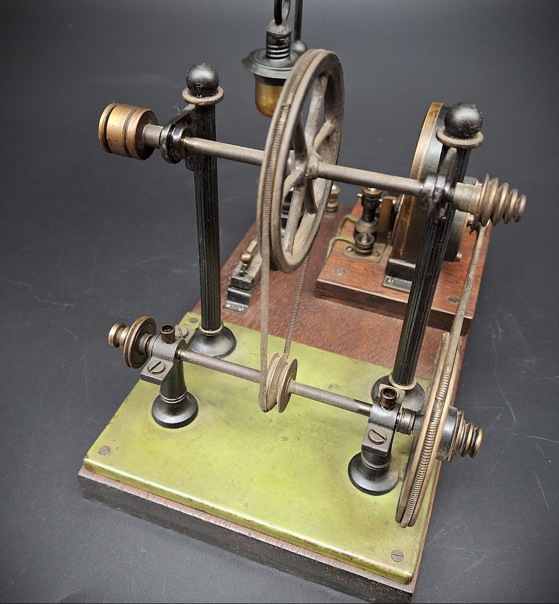 Antique Electric Motor, Didactic Model, 1900-photo-1