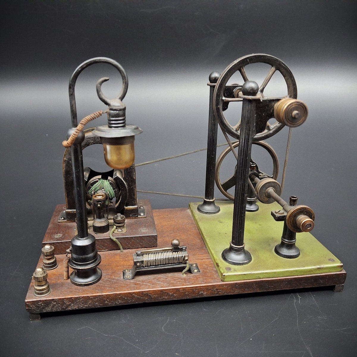 Antique Electric Motor, Didactic Model, 1900-photo-4