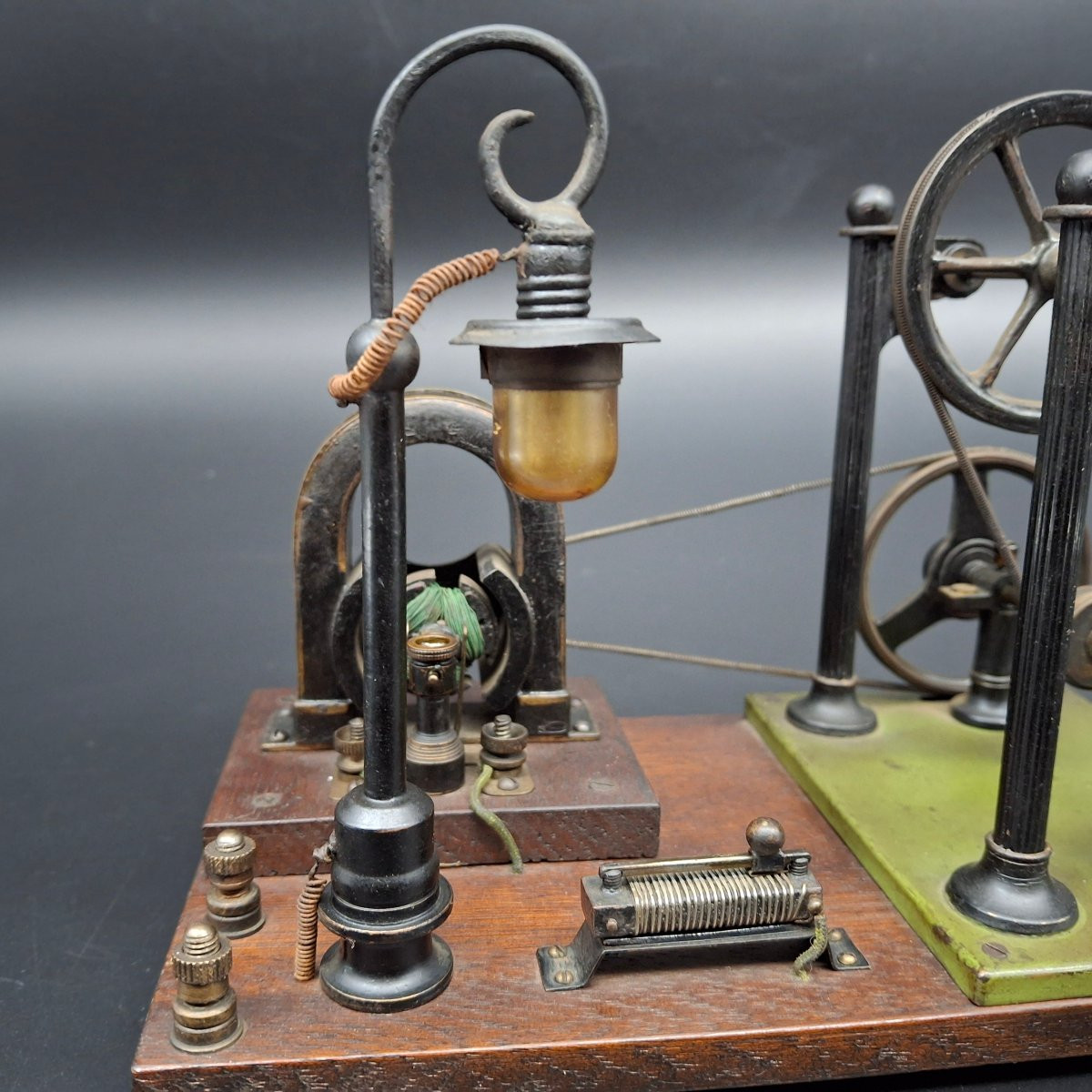 Antique Electric Motor, Didactic Model, 1900-photo-5