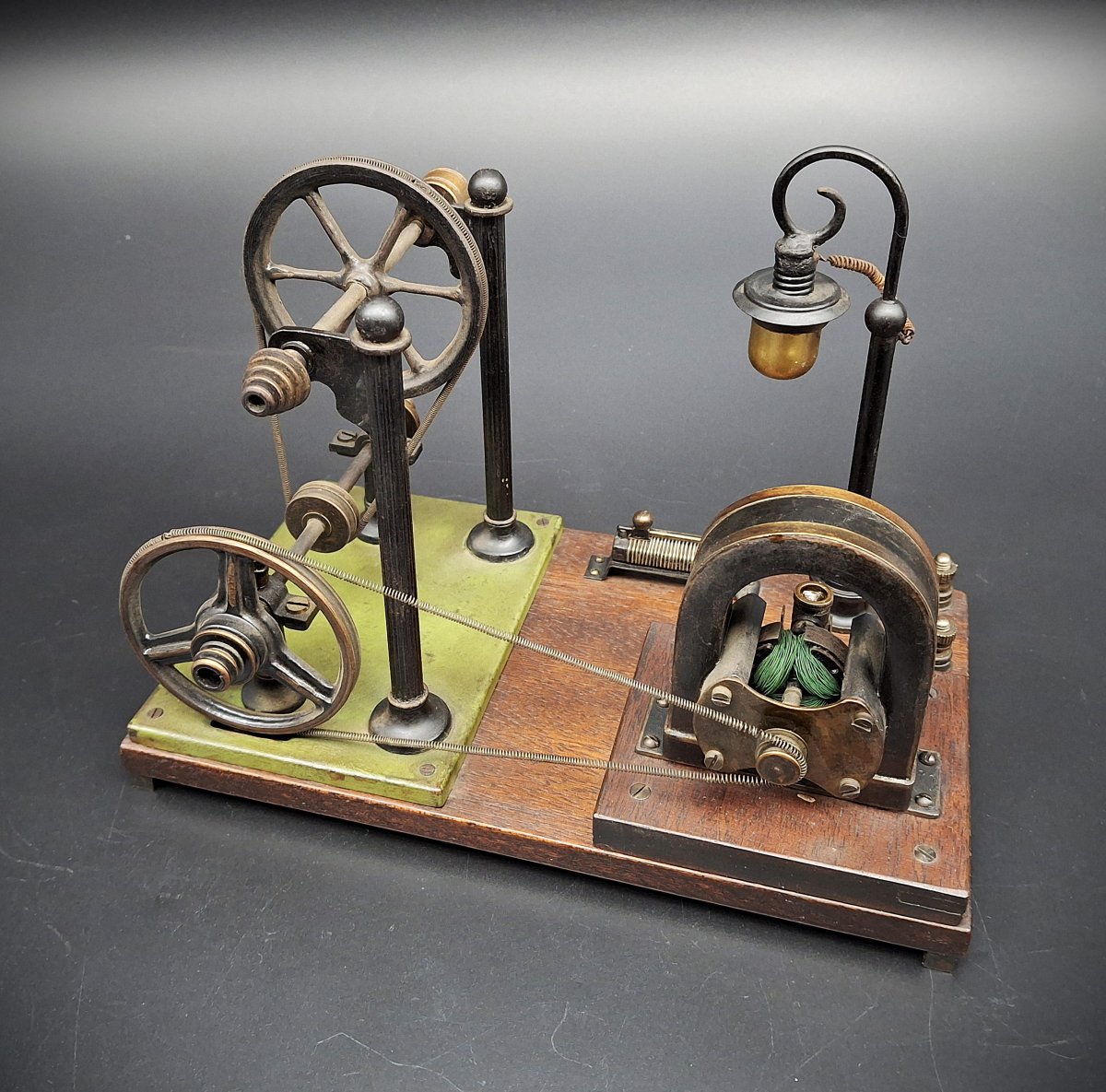 Antique Electric Motor, Didactic Model, 1900-photo-6