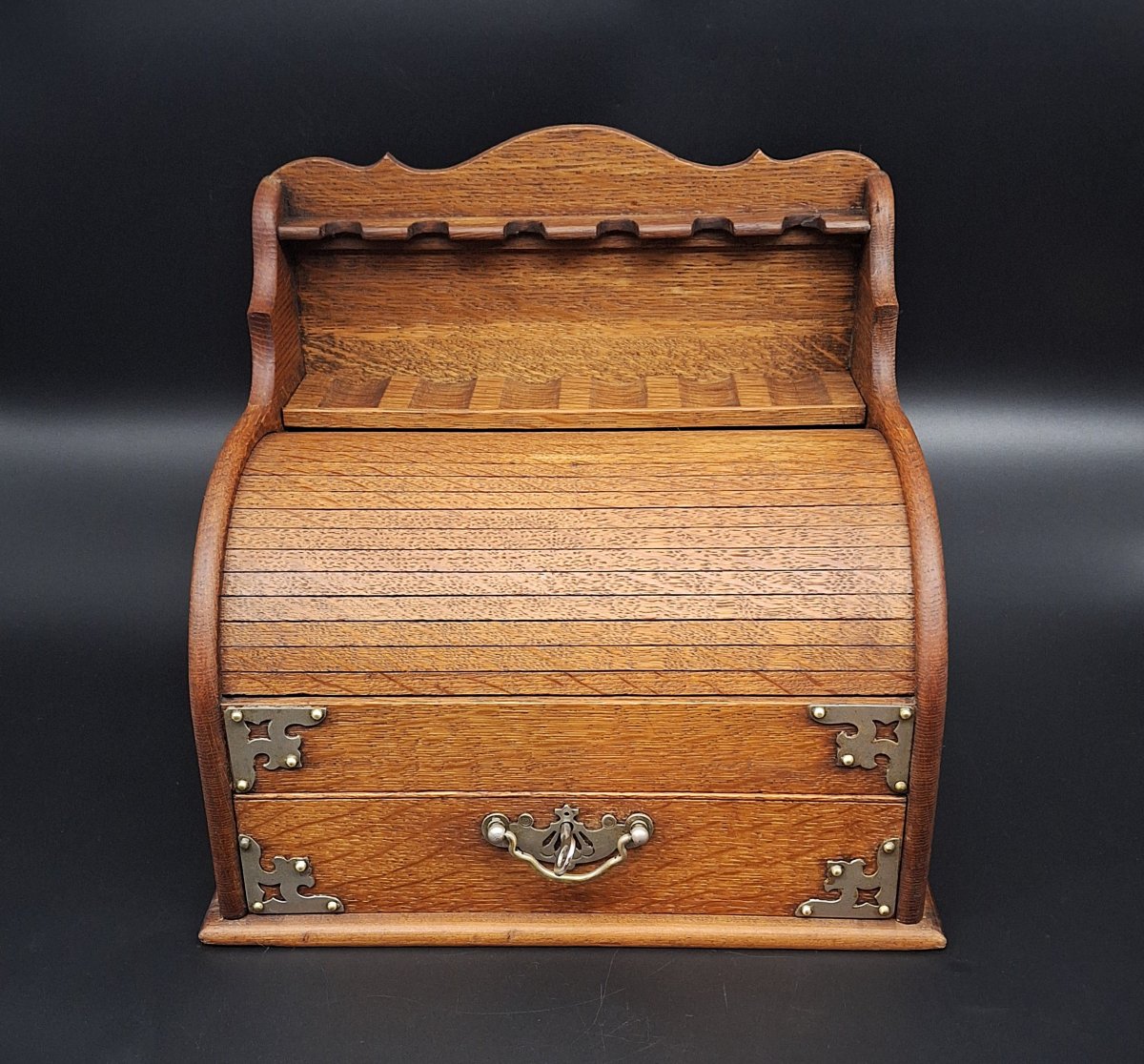 Boîte à tabac porte-pipe à rideau coulissant-photo-2