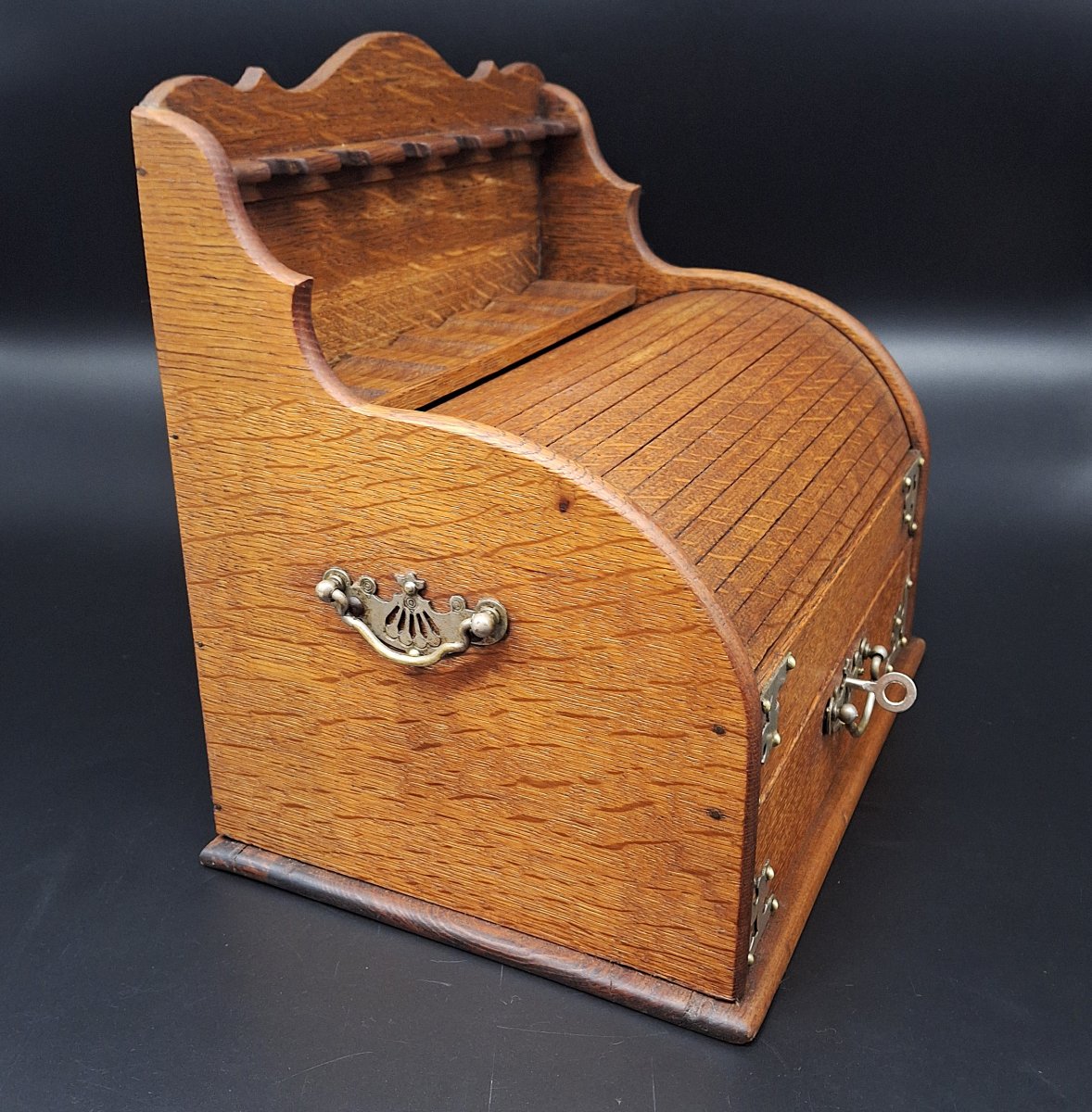 Boîte à tabac porte-pipe à rideau coulissant-photo-4