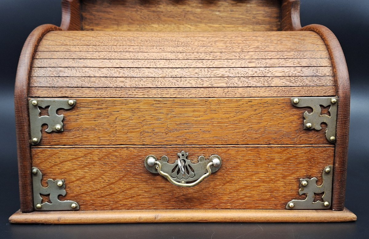 Boîte à tabac porte-pipe à rideau coulissant-photo-6