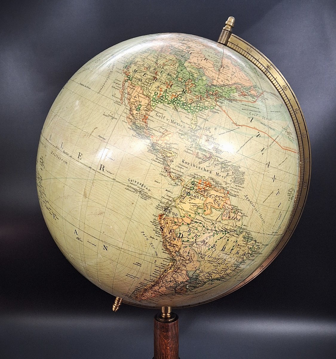 Large Columbus Terrestrial Globe, 1930.-photo-4