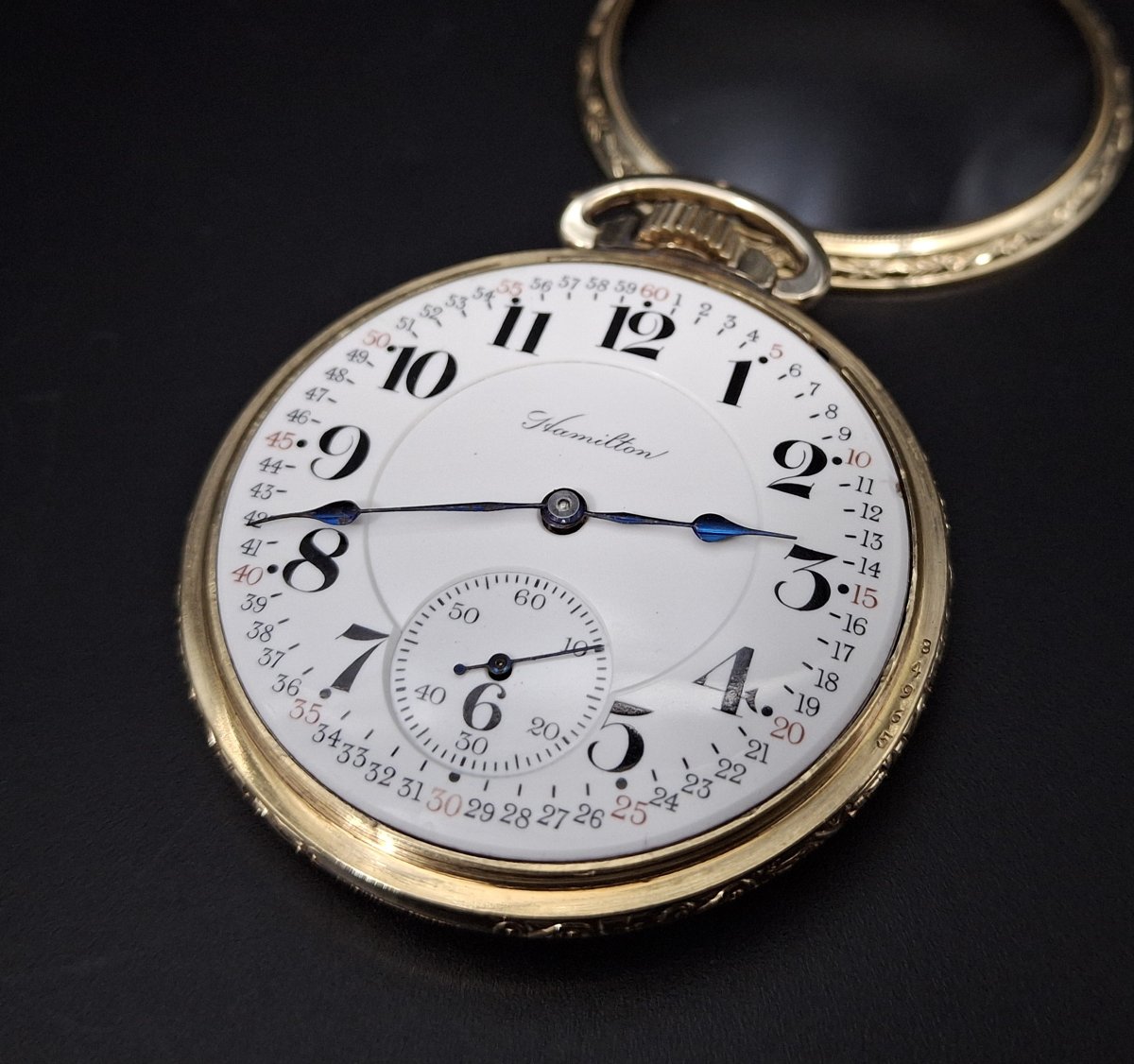 Railway Pocket Watch 992 Hamilton Watch Co, Montgomery Dial,  1912-photo-5