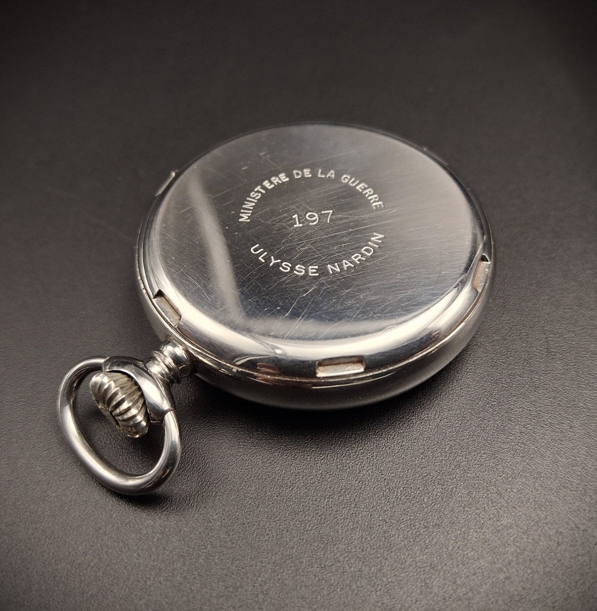 Rare Ulysse Nardin Ministère de la guerre, Montre Gousset, 1940-photo-3
