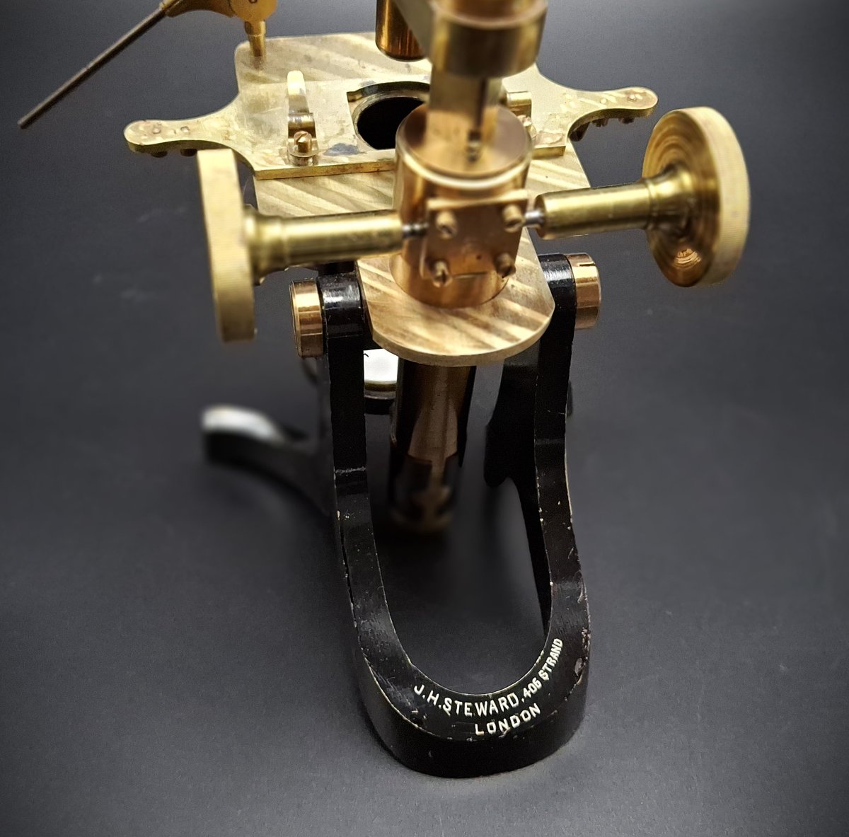 Microscope With Original Case And Accessories By J.h. Steward, London, 1870-photo-3