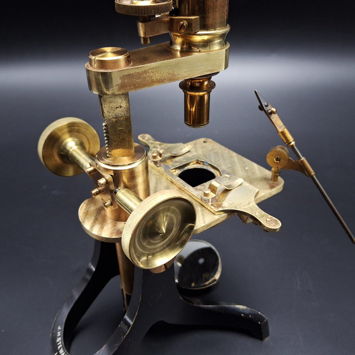 Microscope With Original Case And Accessories By J.h. Steward, London, 1870-photo-7