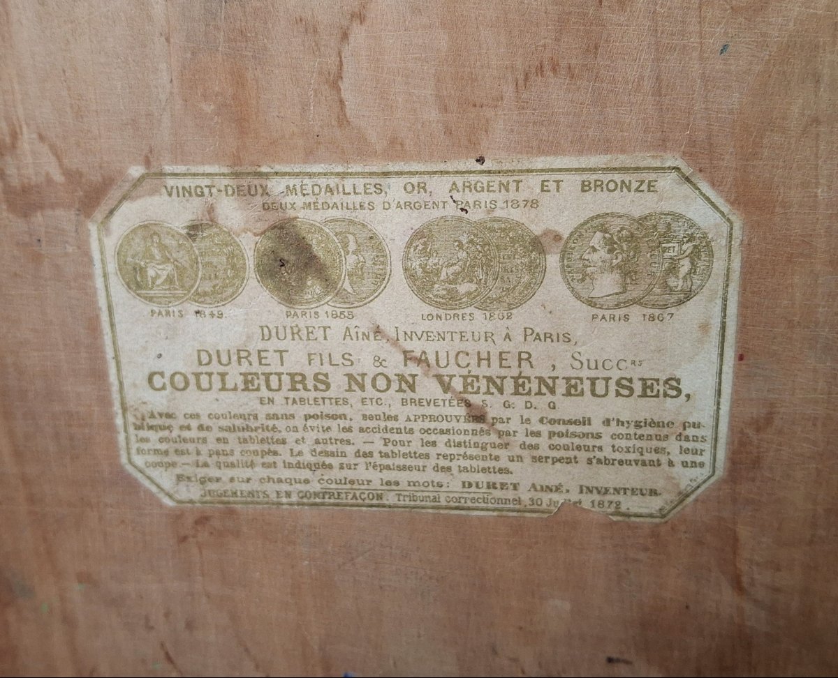 Rare Boite De Peintre, Aquerelle,historique, Duret , 19ème Siècle-photo-7