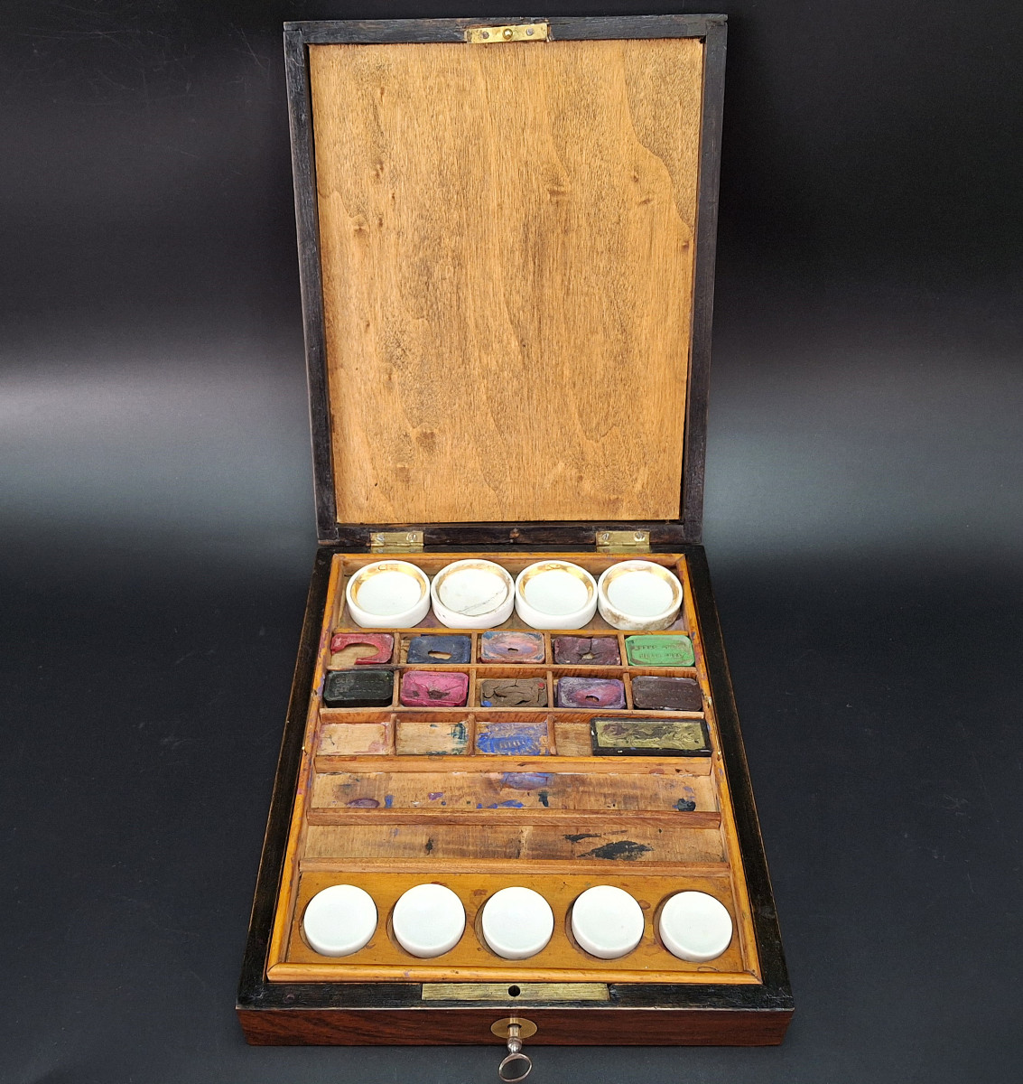 Rare Boite De Peintre, Aquerelle,historique, Duret , 19ème Siècle