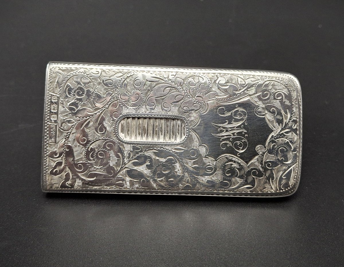 Silver Edwardian Card Holder, Circa 1903-photo-2
