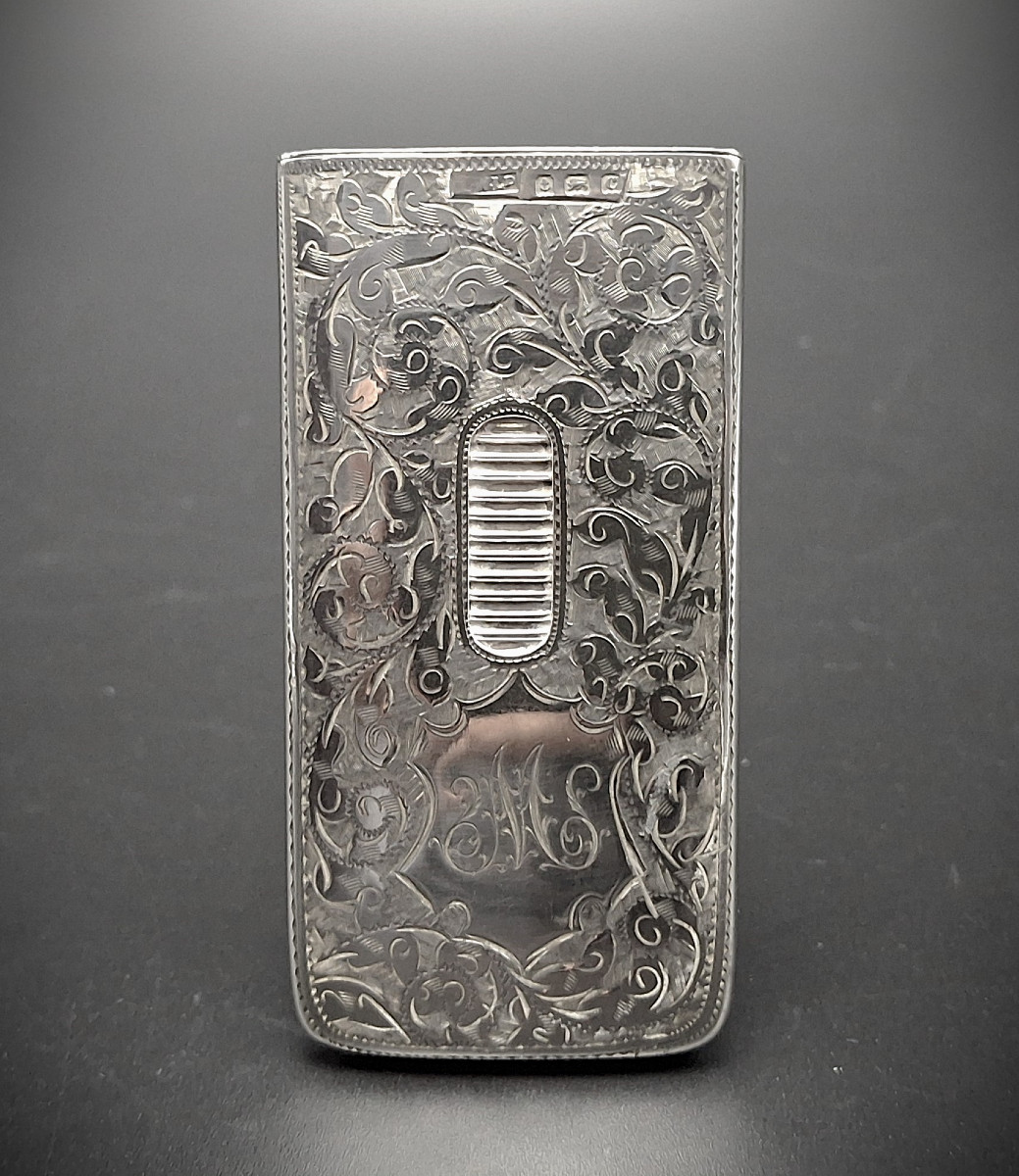 Silver Edwardian Card Holder, Circa 1903