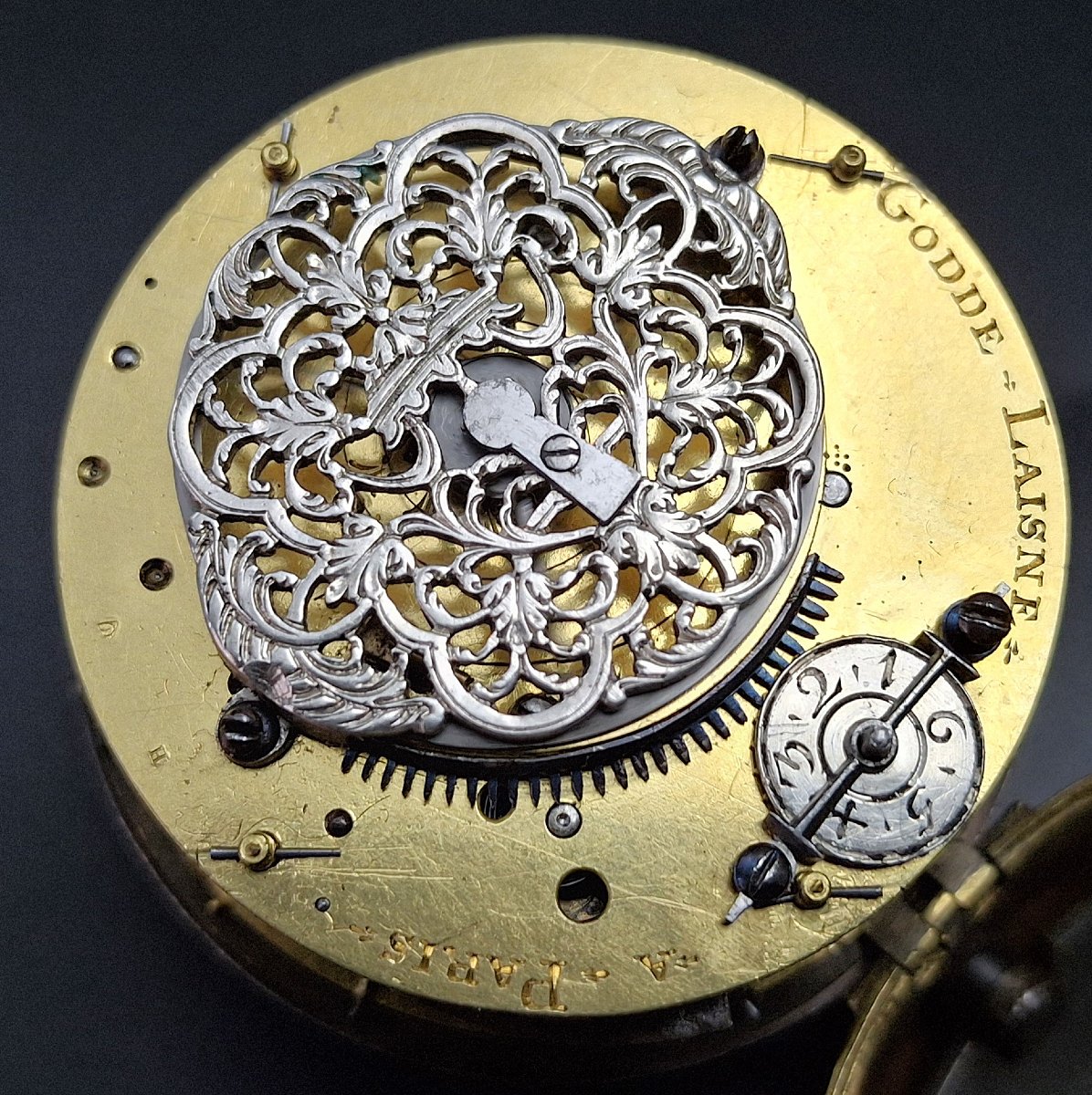 Rare Montre Oignon à  Répétition, XVII siècle, Jean Godde Laisne, 1695.-photo-6