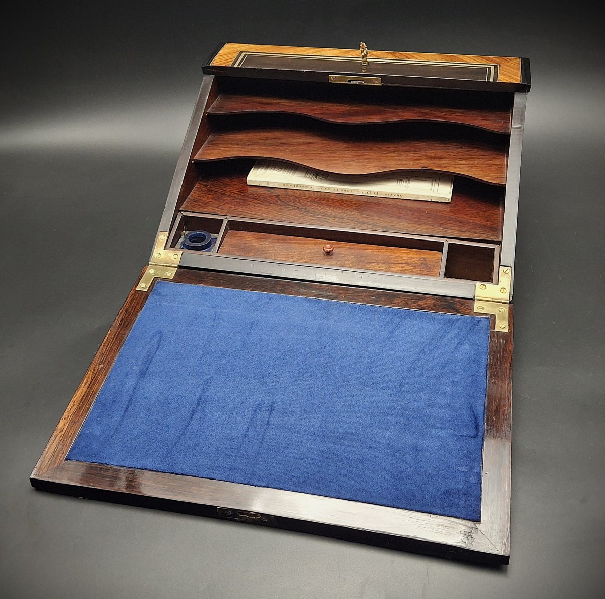 Ecritoire, Coffret De Correspondance, 19ème Siècle, Napoleon III-photo-4