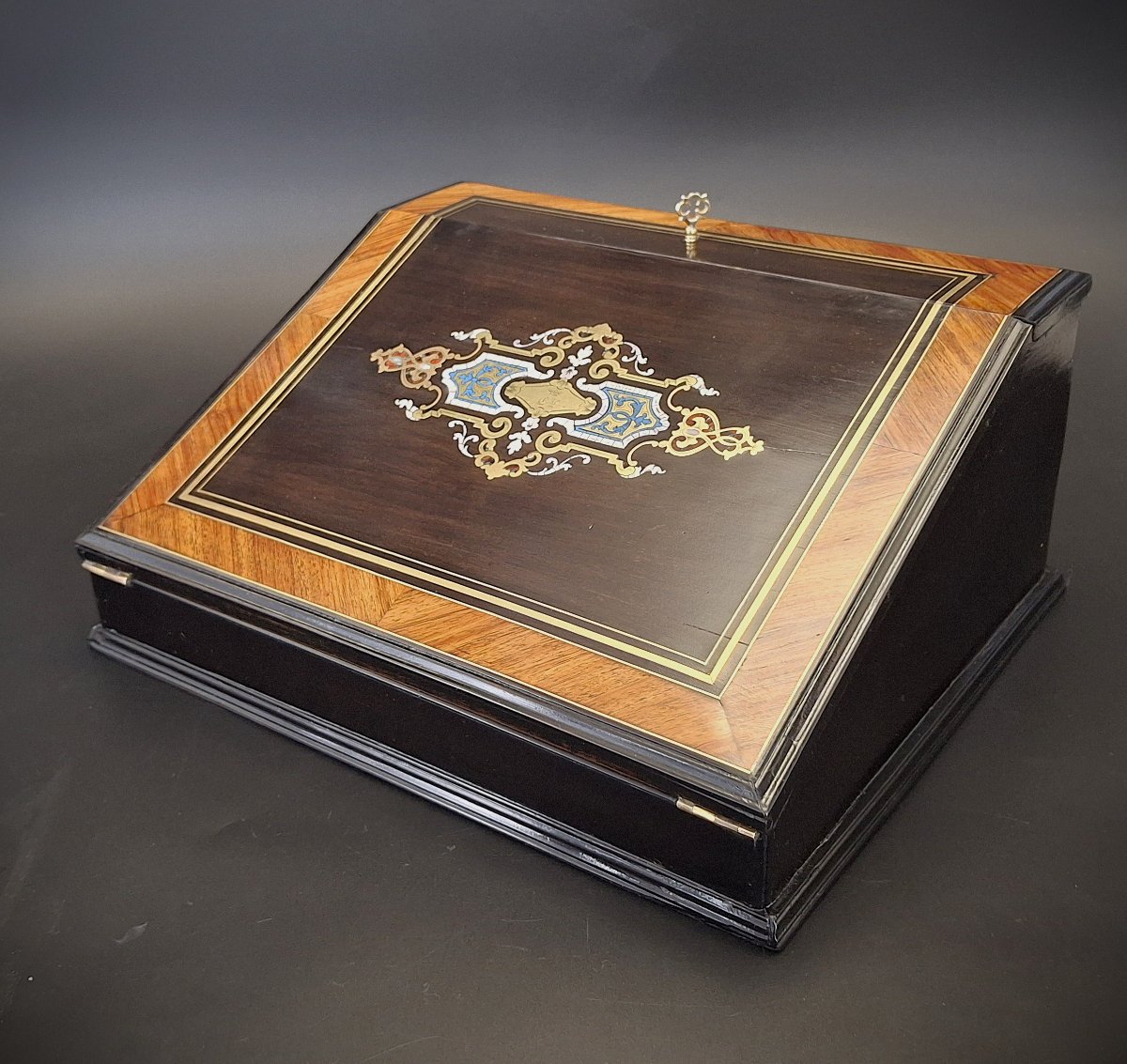 Ecritoire, Coffret De Correspondance, 19ème Siècle, Napoleon III-photo-3