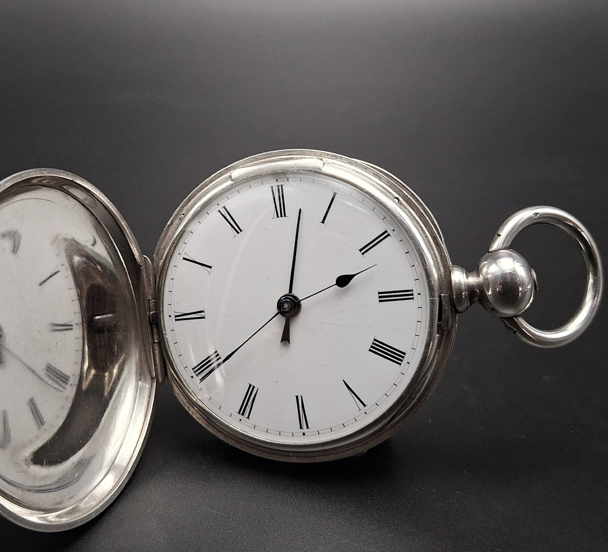Montre gousset  à cylindre avec fonction réveil, XIX siècle-photo-2