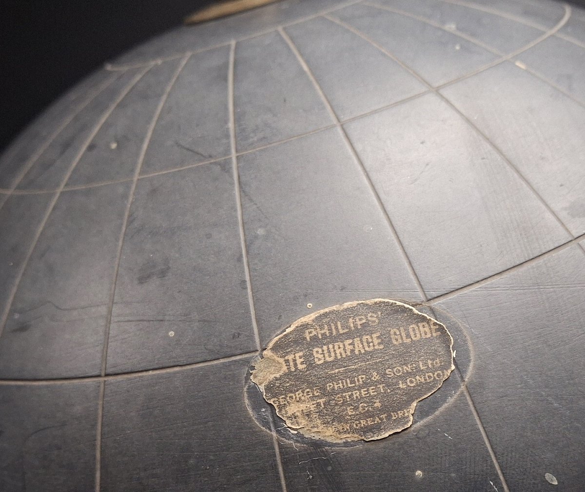 Slate Surface Globe  By George Philip & Son, 1930s–1940s-photo-3