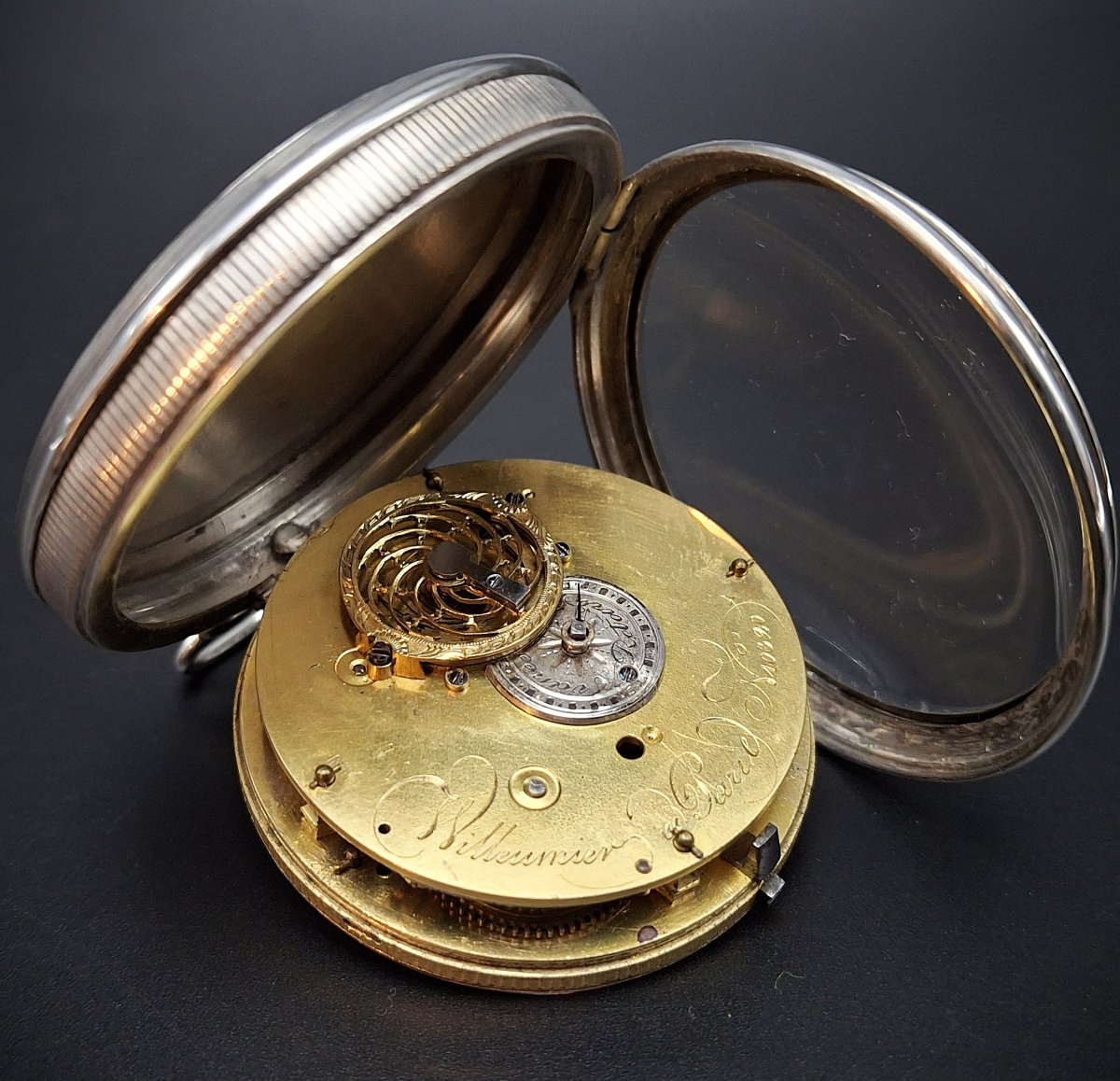 Pocket Watch With Dual Calendar And Hand-painted Dial, Late 18th Century-photo-4