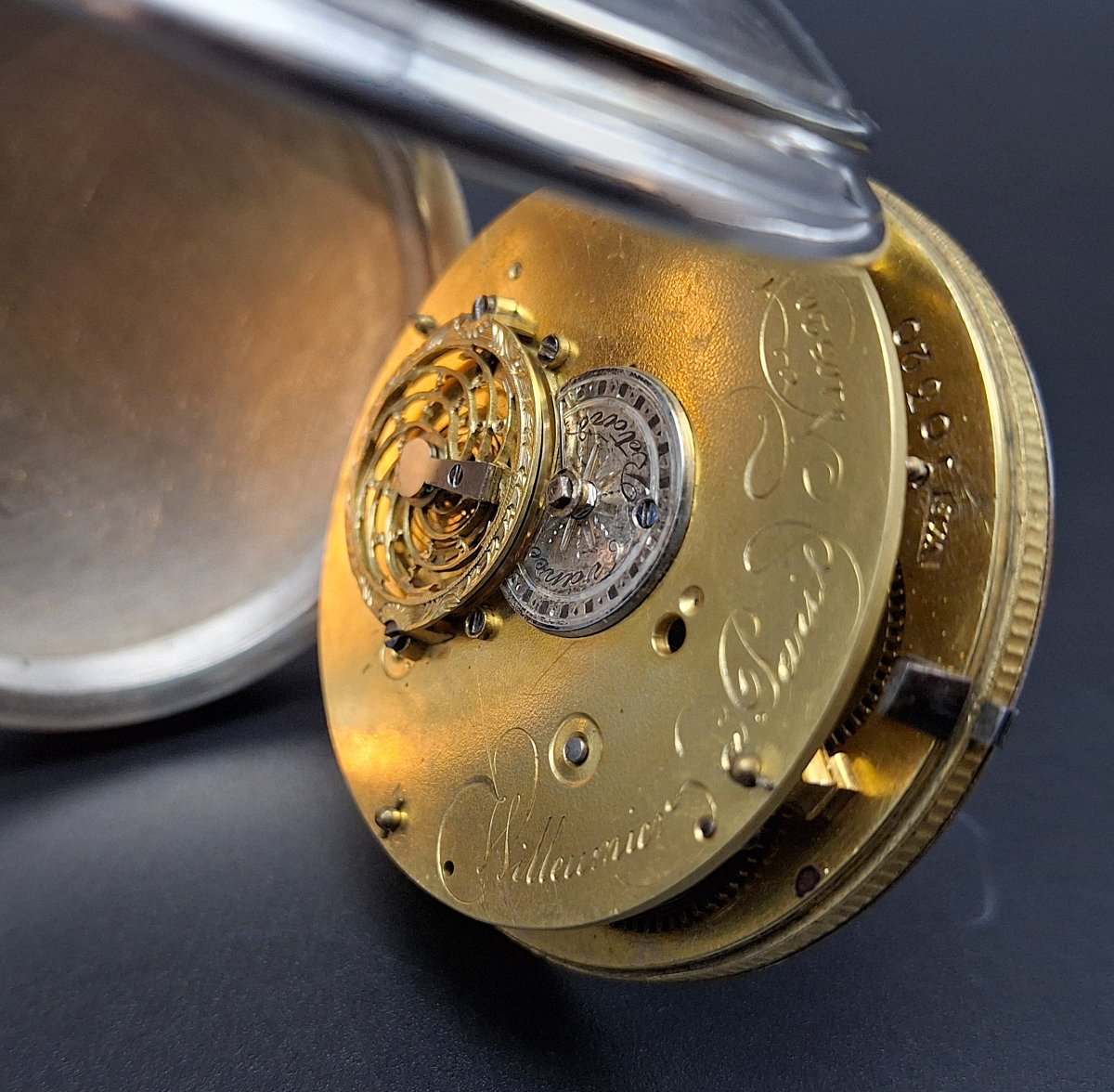 Pocket Watch With Dual Calendar And Hand-painted Dial, Late 18th Century-photo-5