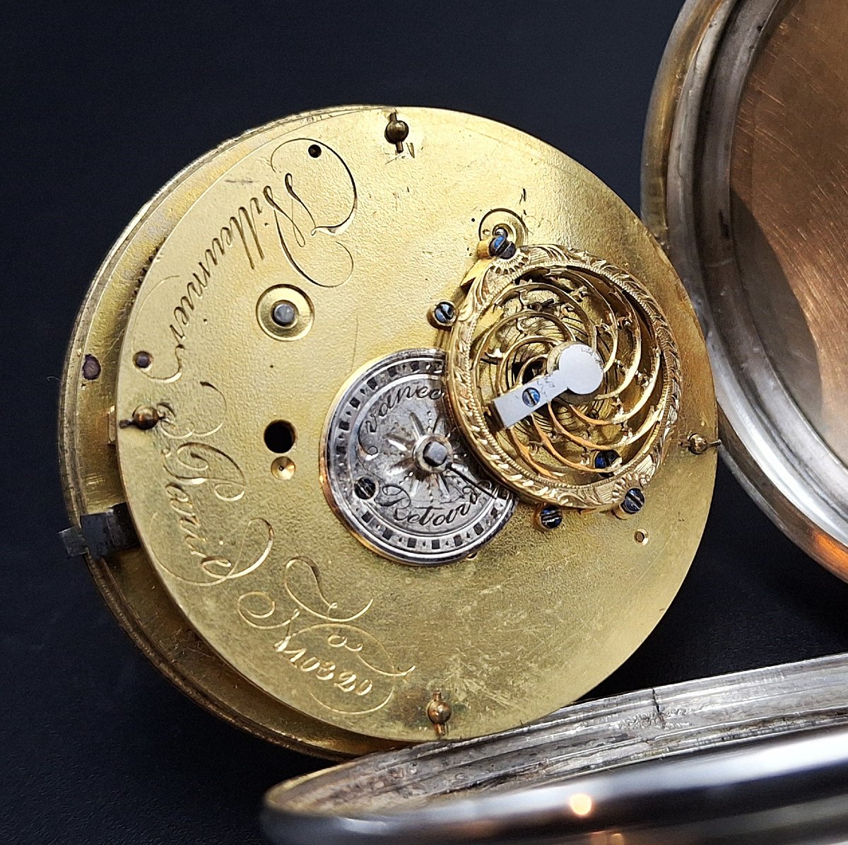 Pocket Watch With Dual Calendar And Hand-painted Dial, Late 18th Century-photo-7