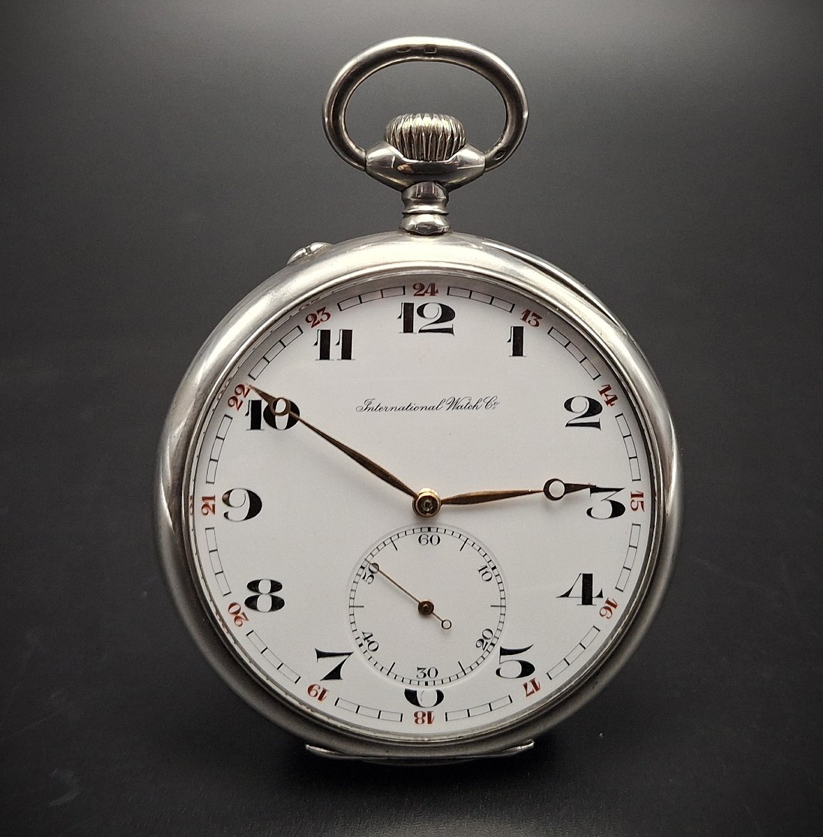 Iwc Pocket Watch With Chain, 57 Mm, 1919-photo-3