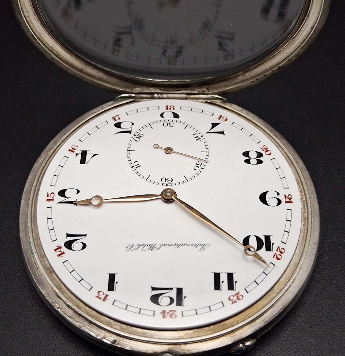 Iwc Pocket Watch With Chain, 57 Mm, 1919-photo-4