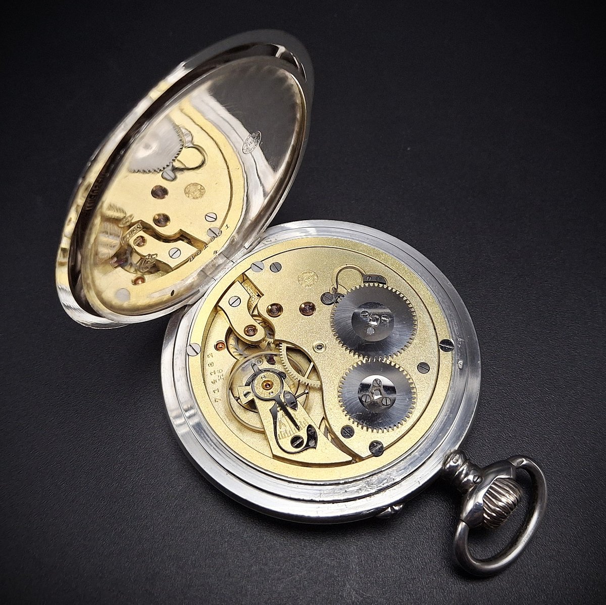 Iwc Pocket Watch With Chain, 57 Mm, 1919-photo-5