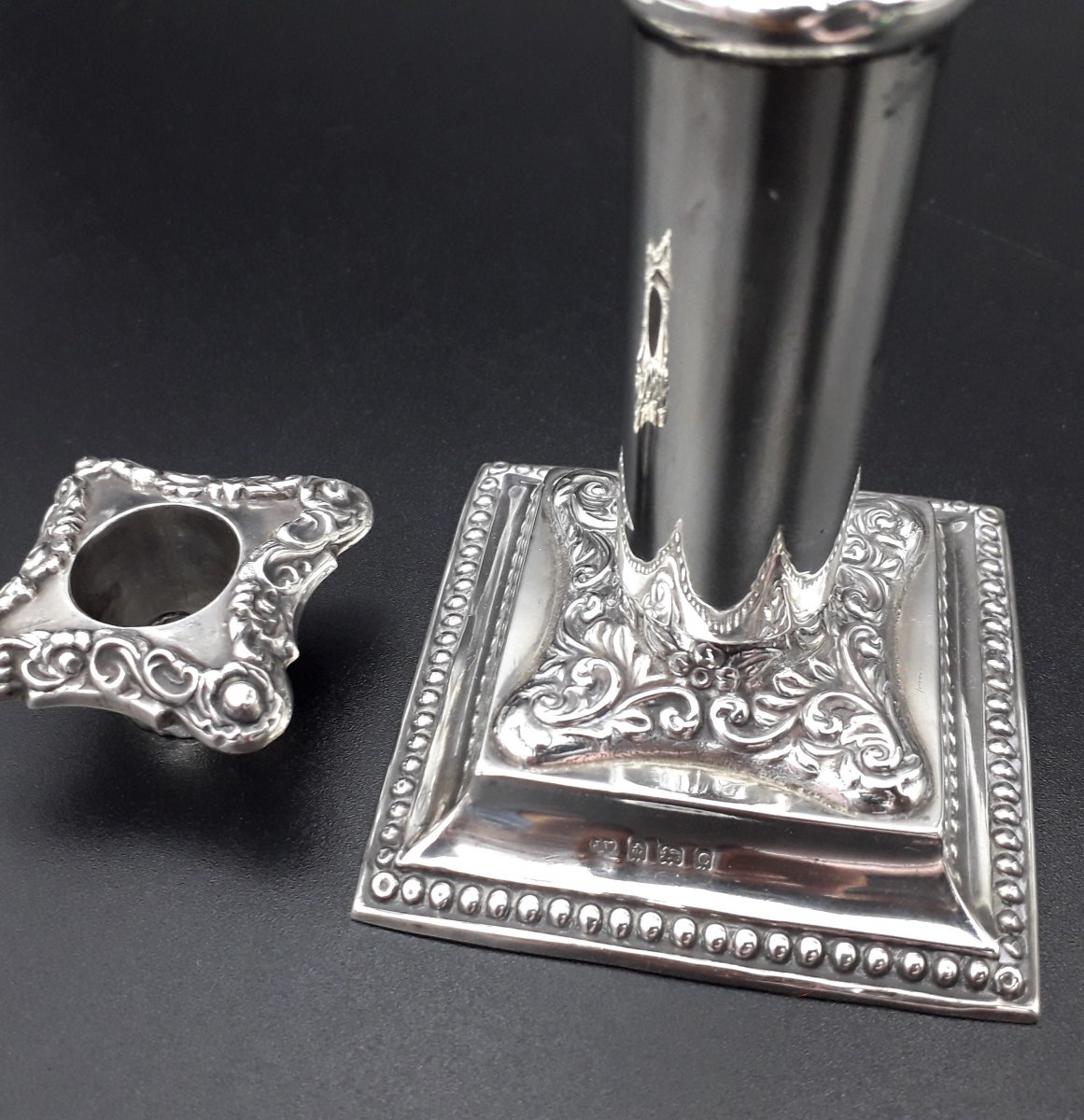 Sterling  Silver Candlestick-photo-2