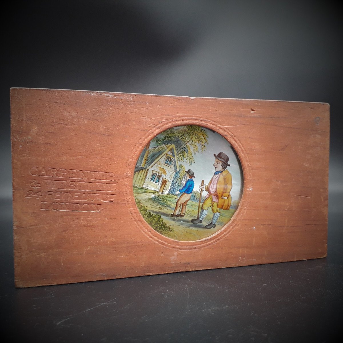 19th Century Magic Lantern Plaque, Carpenter & Westley-photo-4