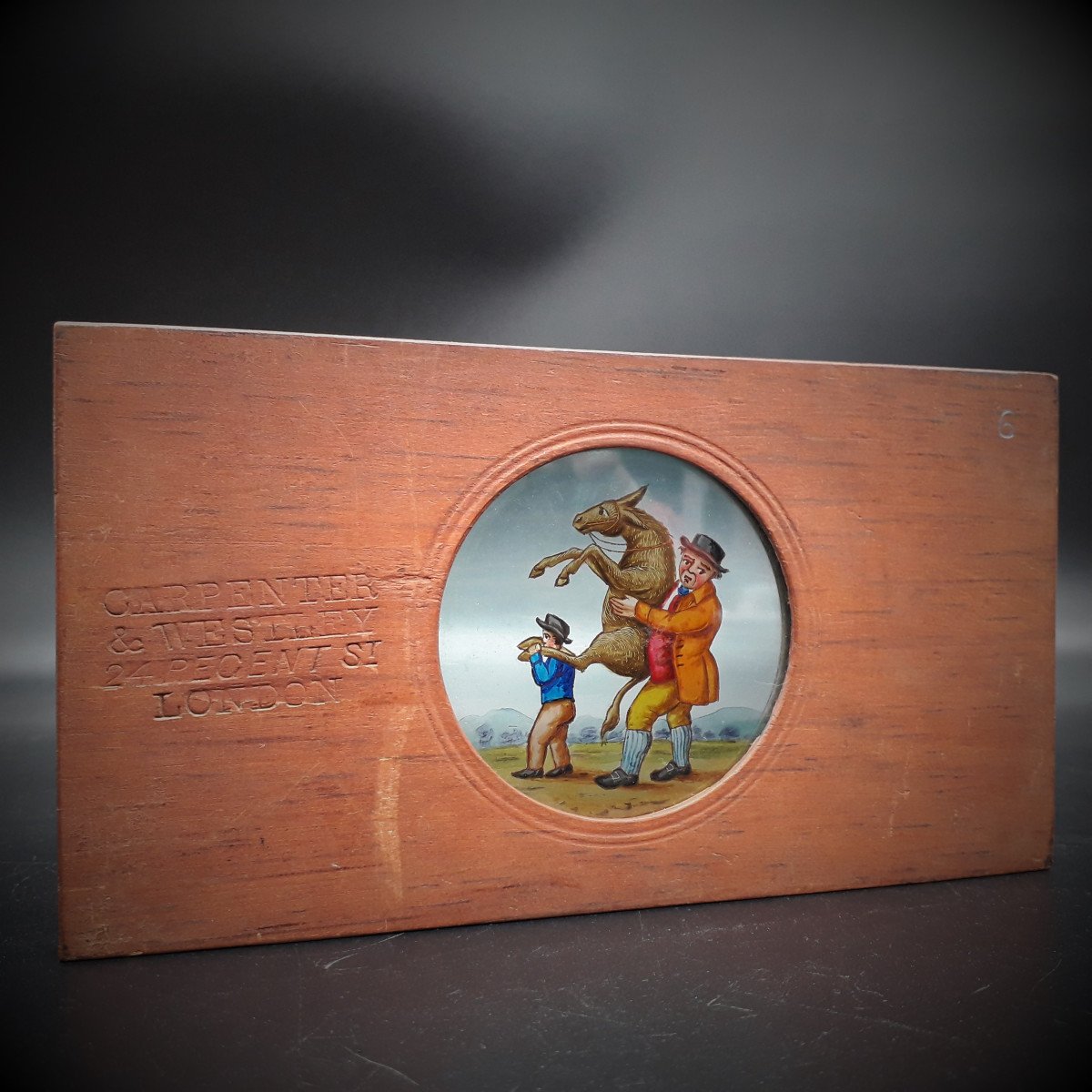 19th Century Magic Lantern Plaque, Carpenter & Westley-photo-4