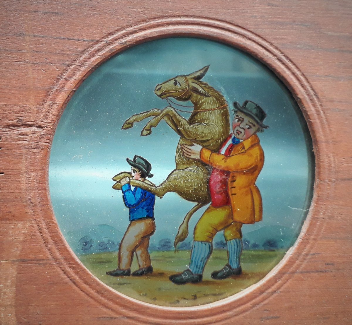 19th Century Magic Lantern Plaque, Carpenter & Westley