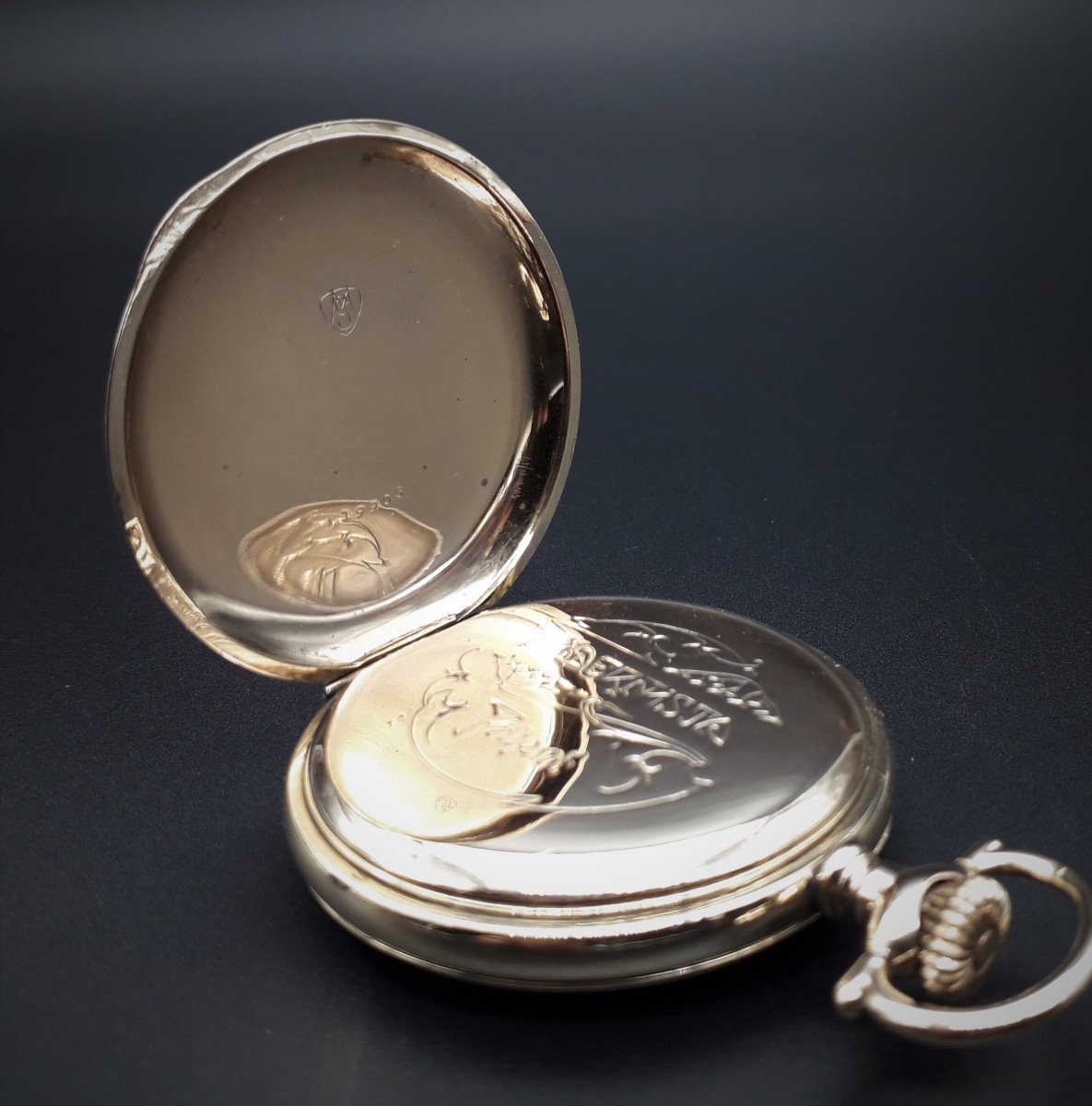 Rare Pocket Watch Modernista, Jump Hour-photo-3