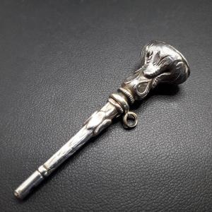 Clé De Montre En Argent, 19ème Siècle
