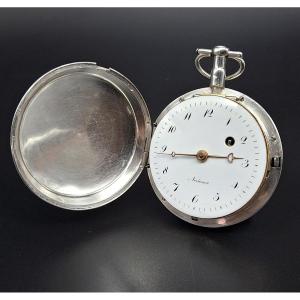 Montre gousset Coq savonette Normand a Nantes, 18ème siècle