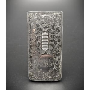  Porte-cartes de visite antique en argent, 1902