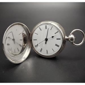 Cylinder Pocket Watch With Alarm, Circa 1880