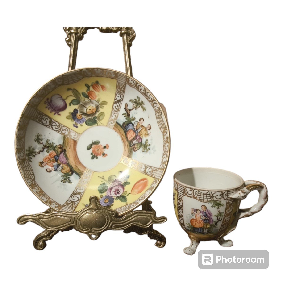 Tasse Avec Soucoupe Française-photo-4