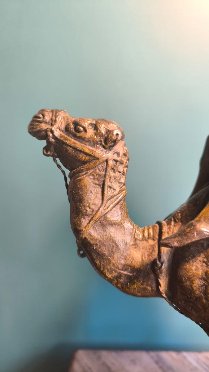 Grande Sculpture Bronze Panther 52 Cm - Copie D'après Barye - Statue Animalière